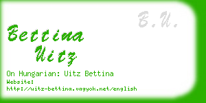 bettina uitz business card